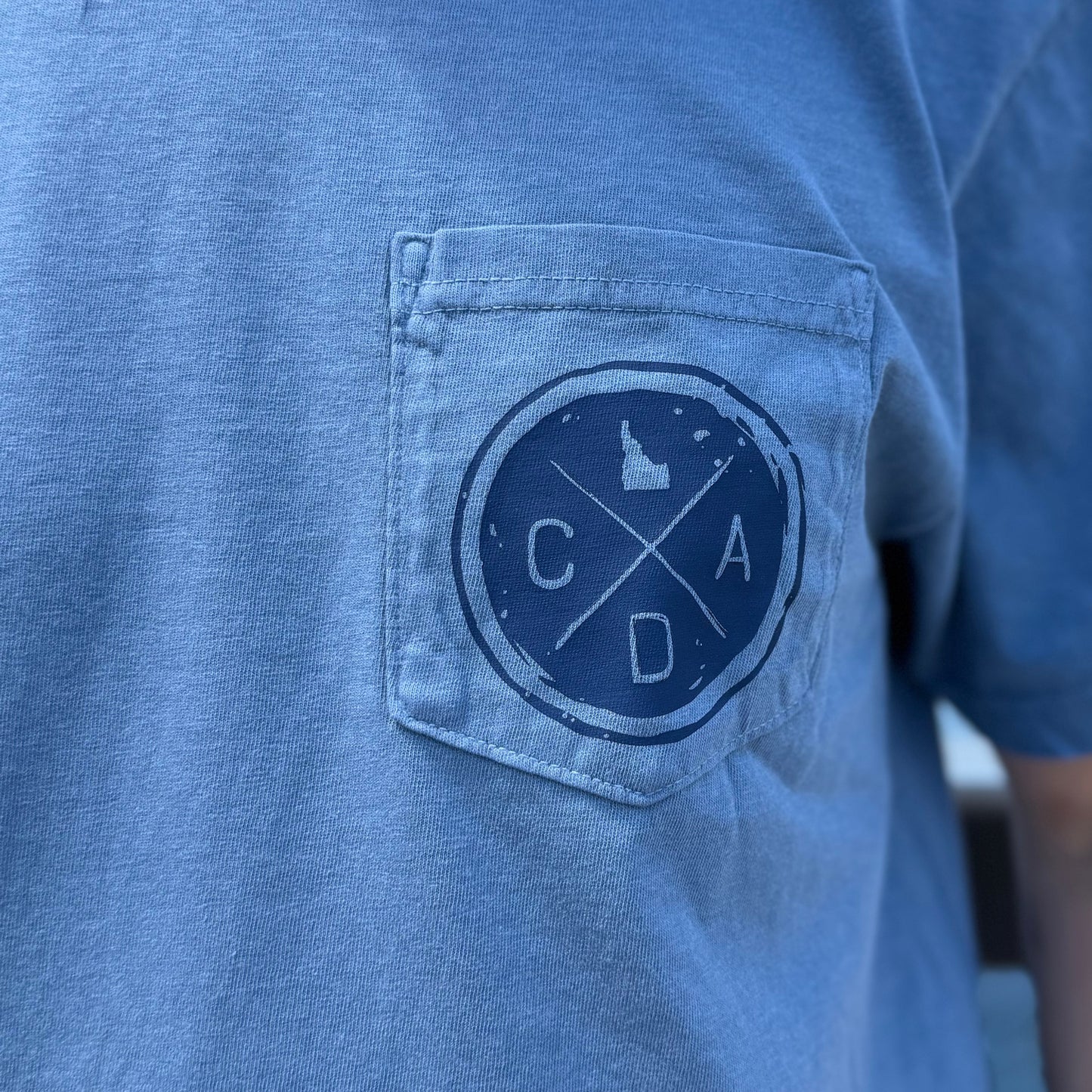 Scenes Of Coeur d'Alene Blue Jean Pocket Tee