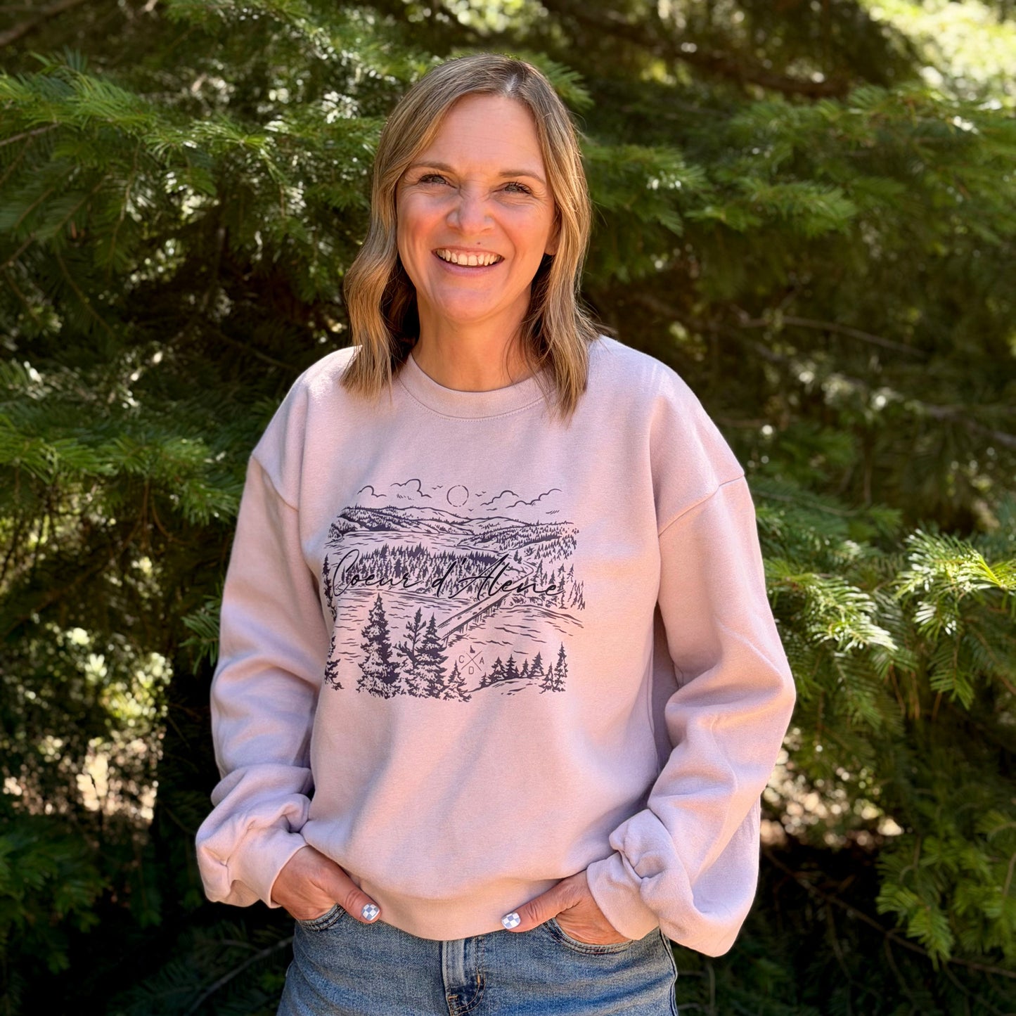 Coeur d'Alene Blue Creek Bay Women's Sweatshirt