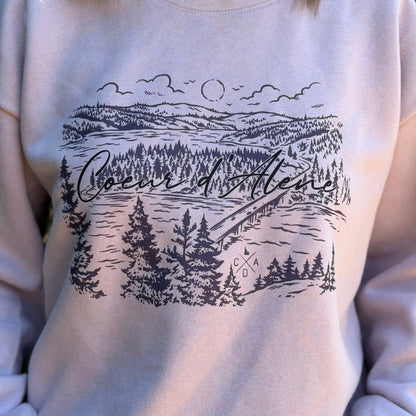 Coeur d'Alene Blue Creek Bay Women's Sweatshirt