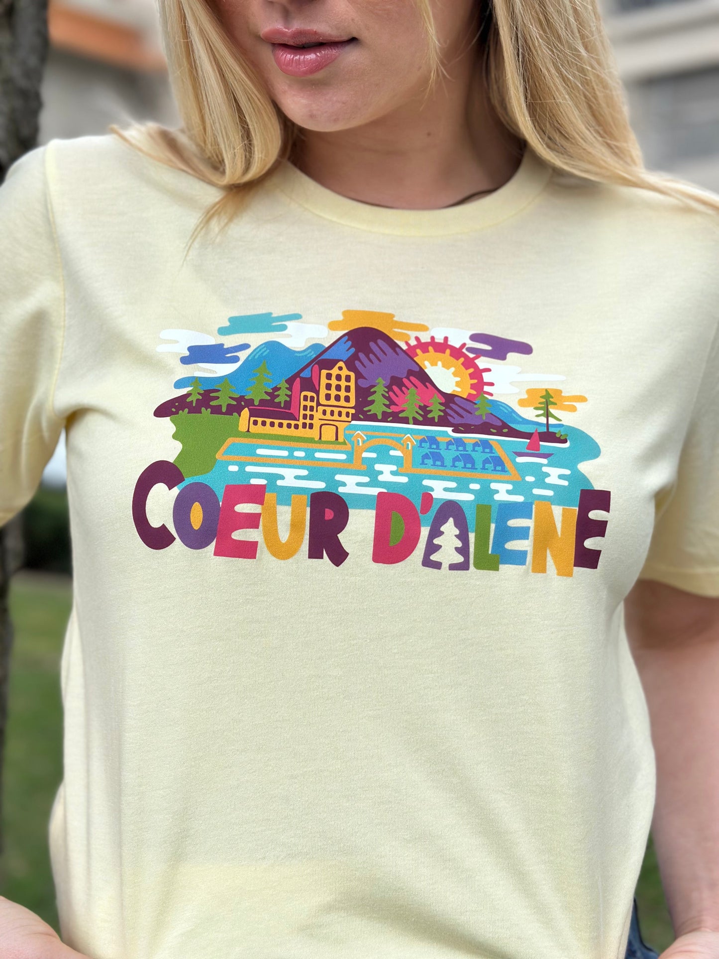 Whimsical Coeur d'Alene Tee