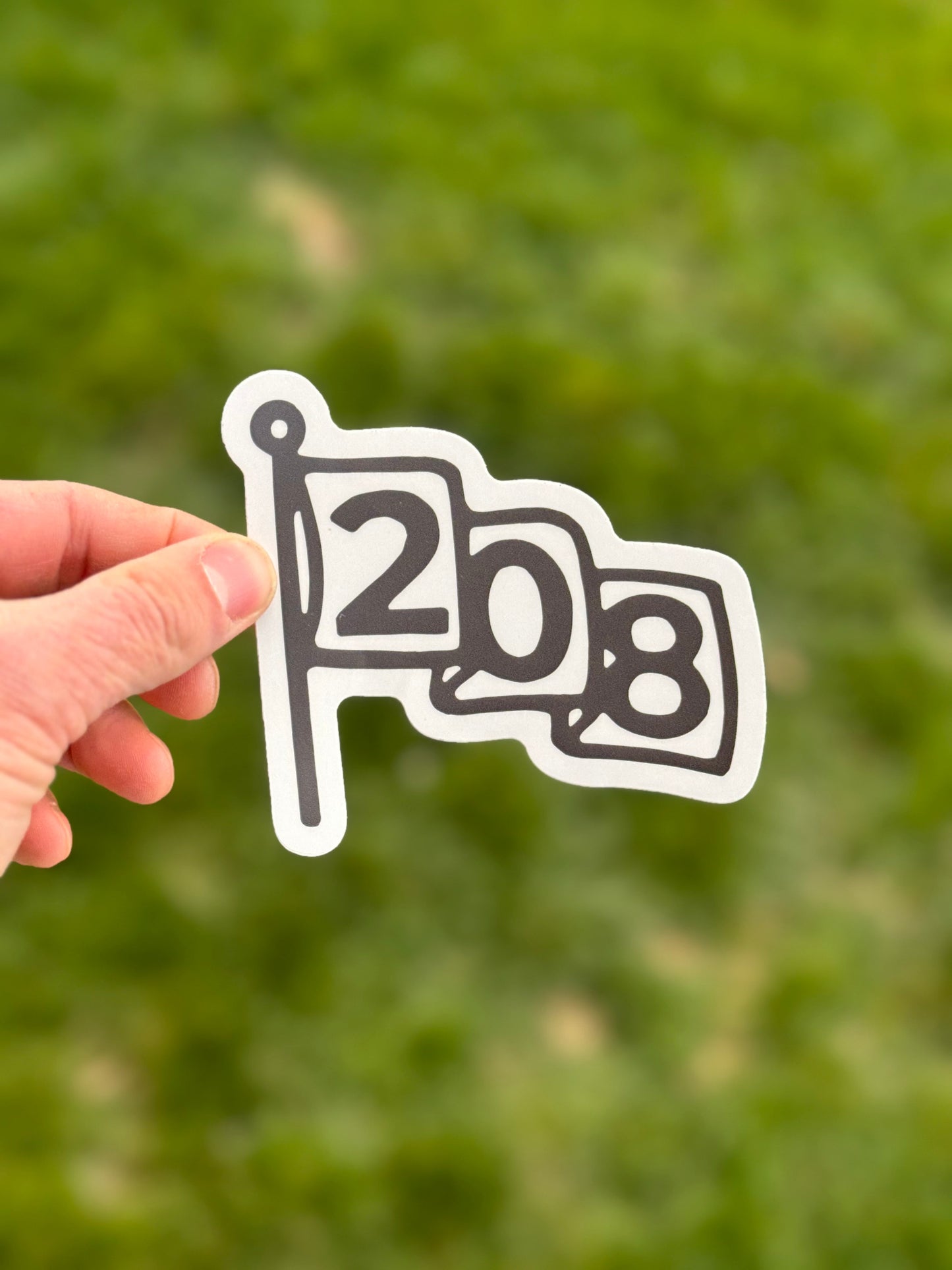 208 Flag Sticker