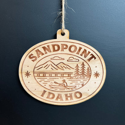 Sandpoint Idaho Scene - Ornament (Engraved)