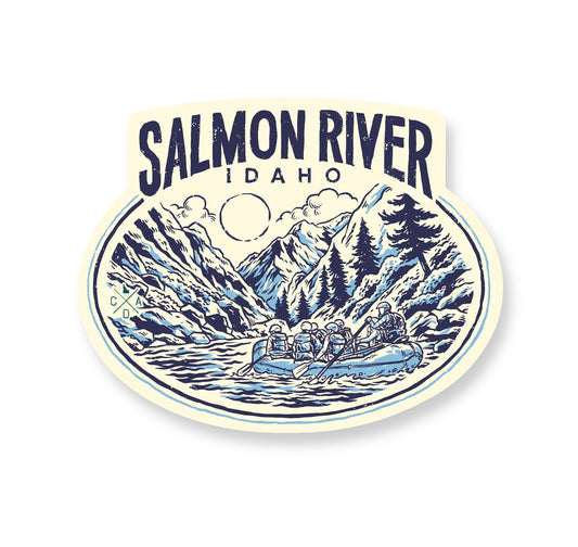 Salmon River Whitewater Rafting Sticker