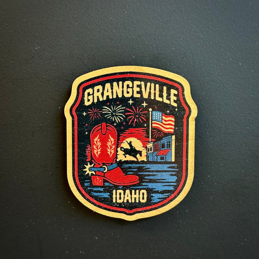Grangeville Freedom Wooden Magnet (Printed)