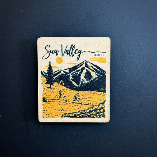 Sun Valley Idaho Portrait Wooden Magnet (Printed)