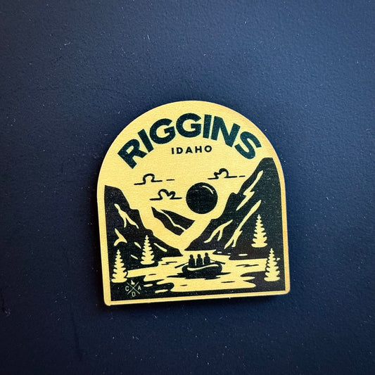 Raft Riggins Idaho Wooden Magnet (Printed)