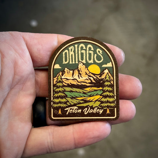 Driggs Teton Valley Wooden Magnet (Printed)
