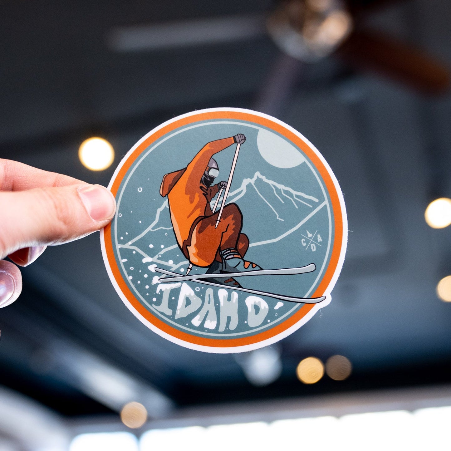 Idaho Skiing Sticker