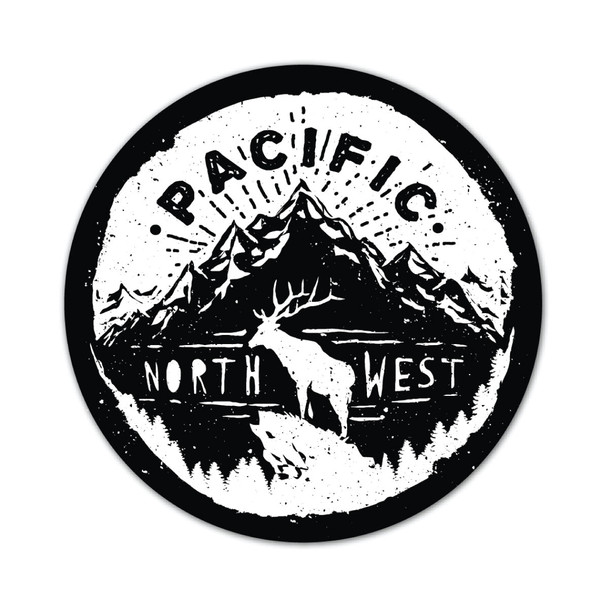 Pacific Northwest Elk Sticker