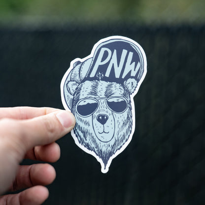 PNW Cool Bear Sticker