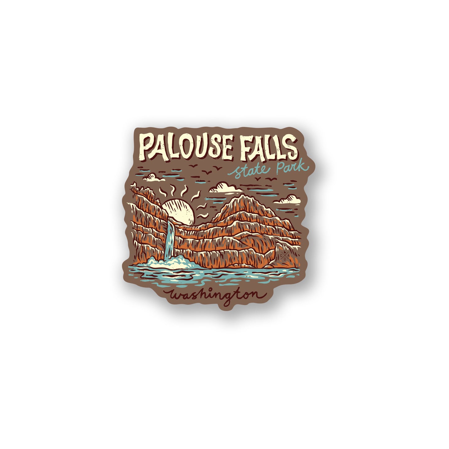 Palouse Falls Sunrise Sticker