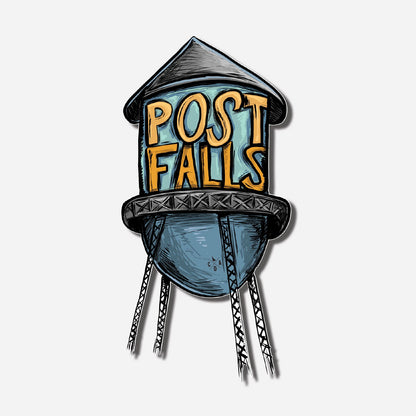 Post Falls Water Tower Sticker