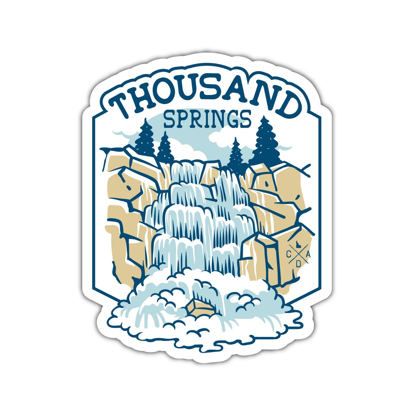 Thousand Springs Idaho Sticker