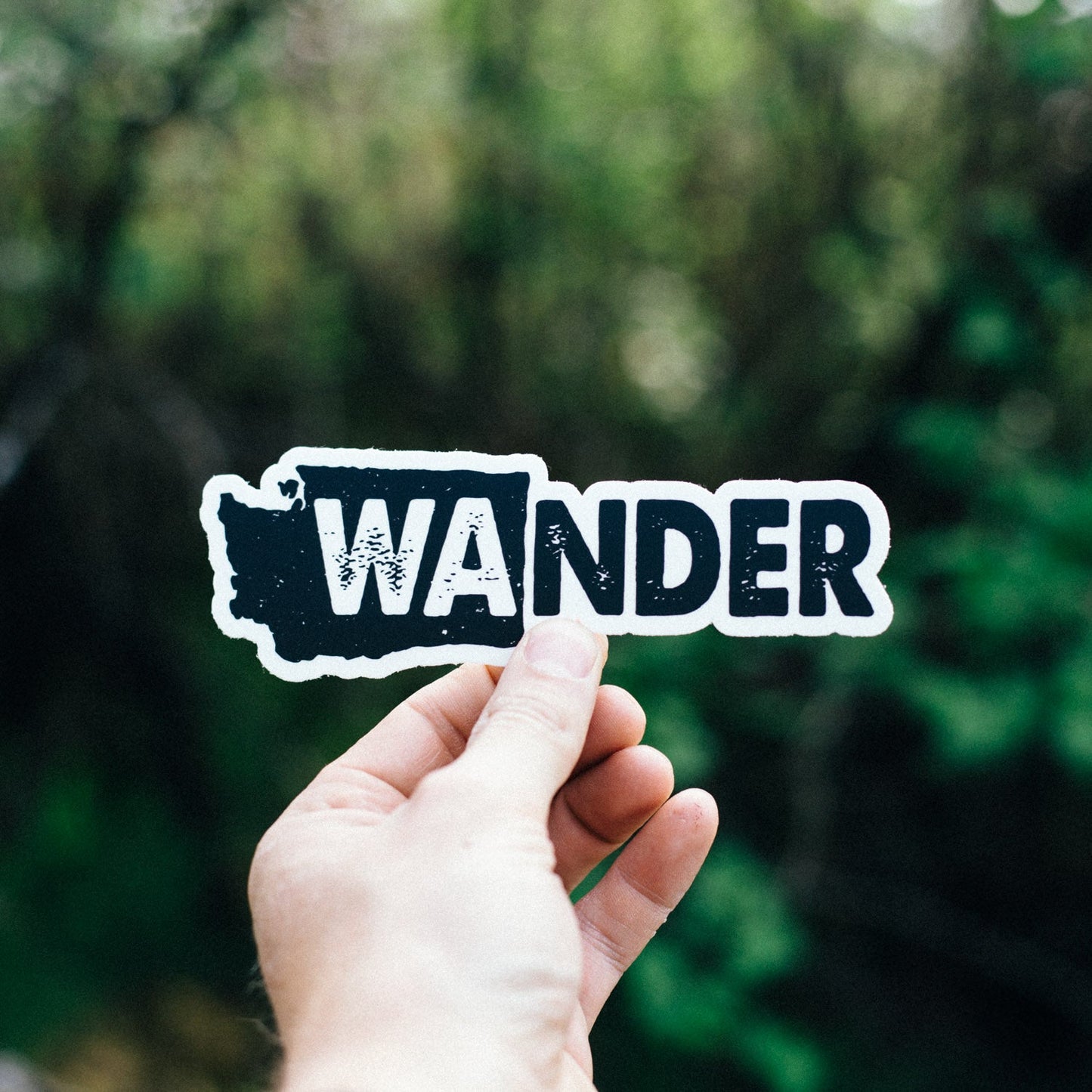 Wander Washington Sticker - White Background