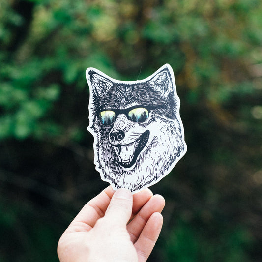 Wilderness Wolf Sticker