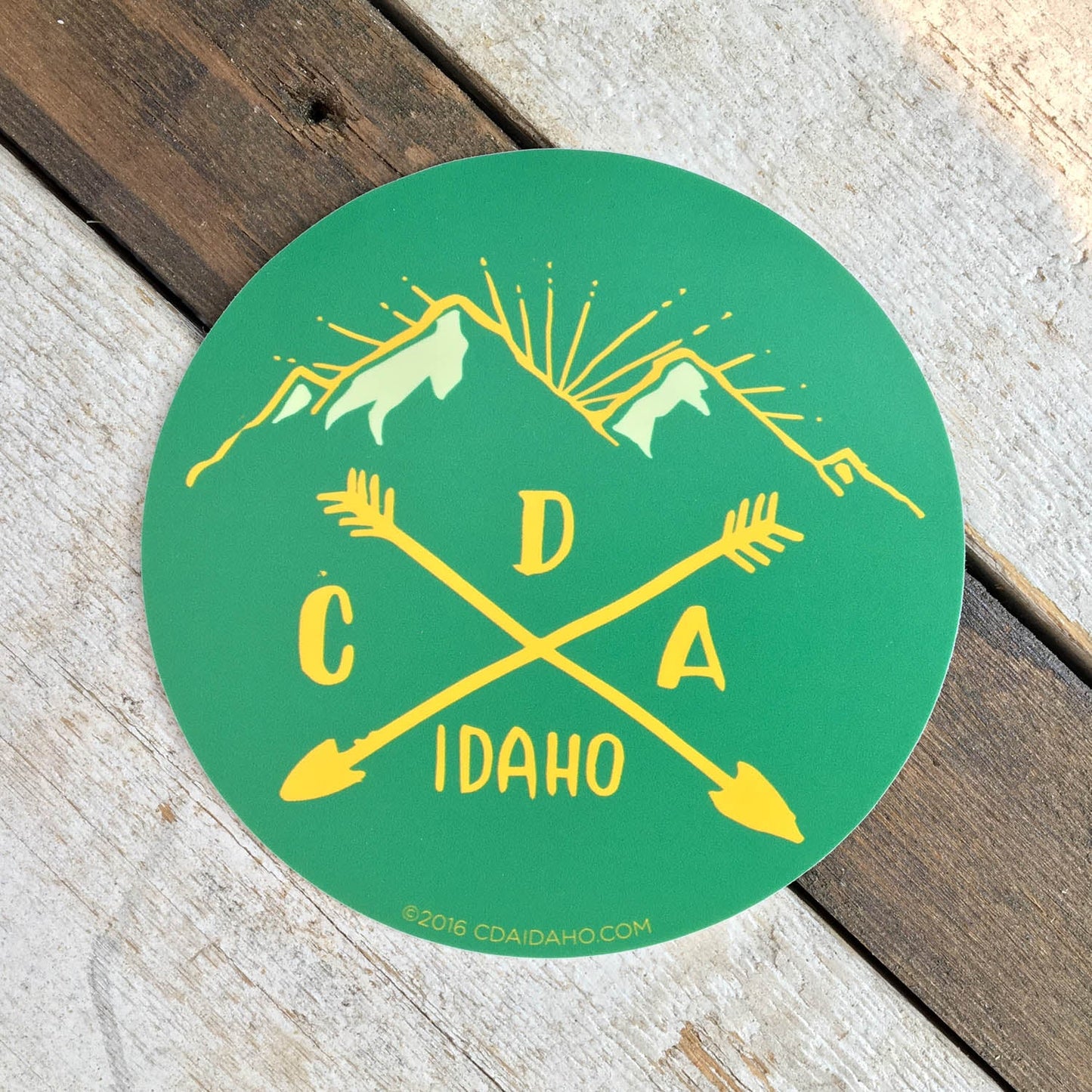 Camping Logo Sticker