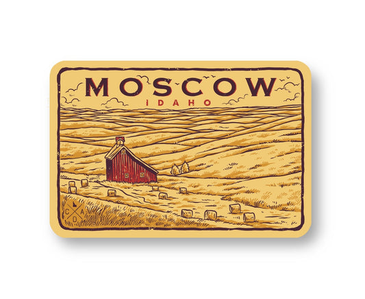 Fields Of Wheat Moscow Idaho Sticker