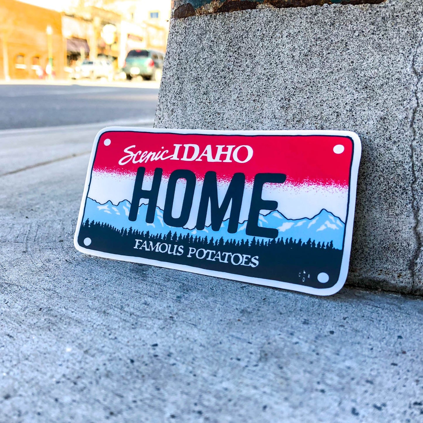 Idaho License Plate Sticker