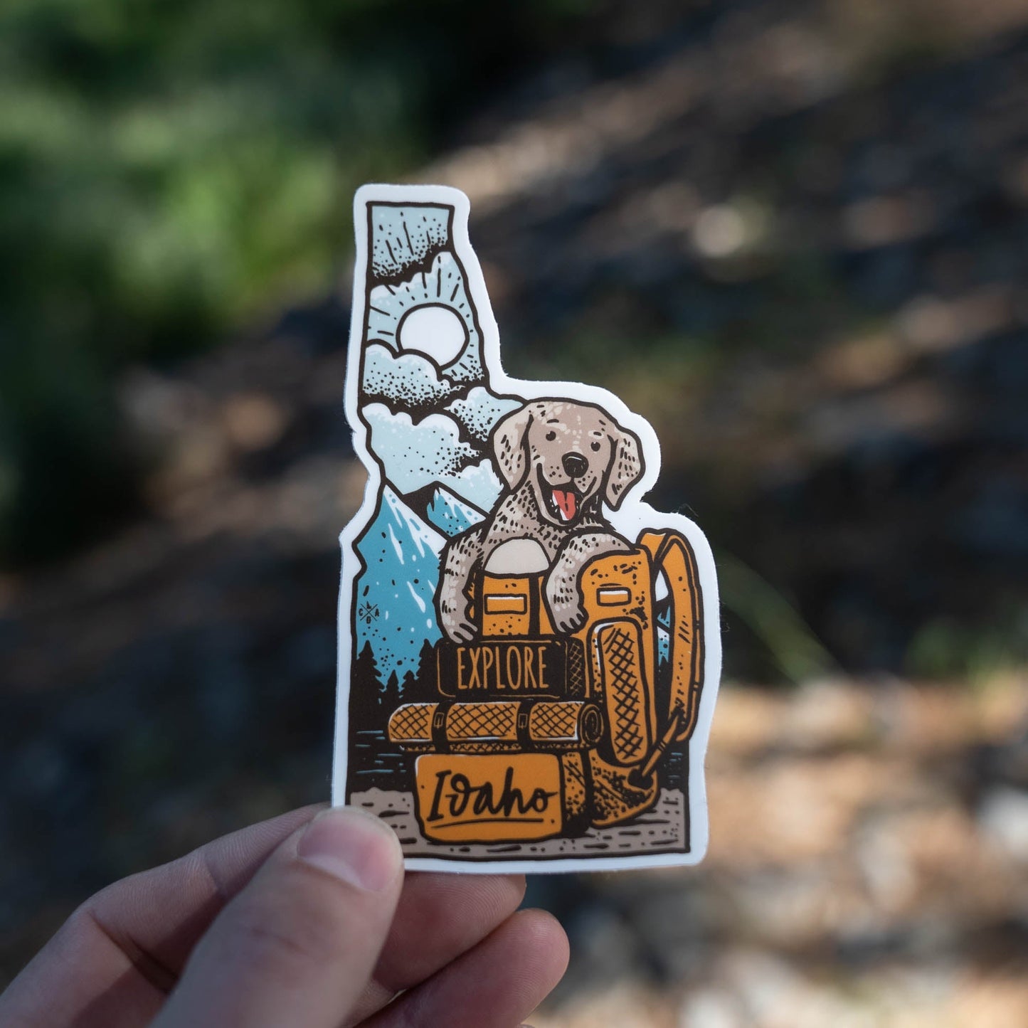 Idaho Explorer Puppy Sticker