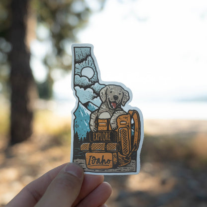 Idaho Explorer Puppy Sticker