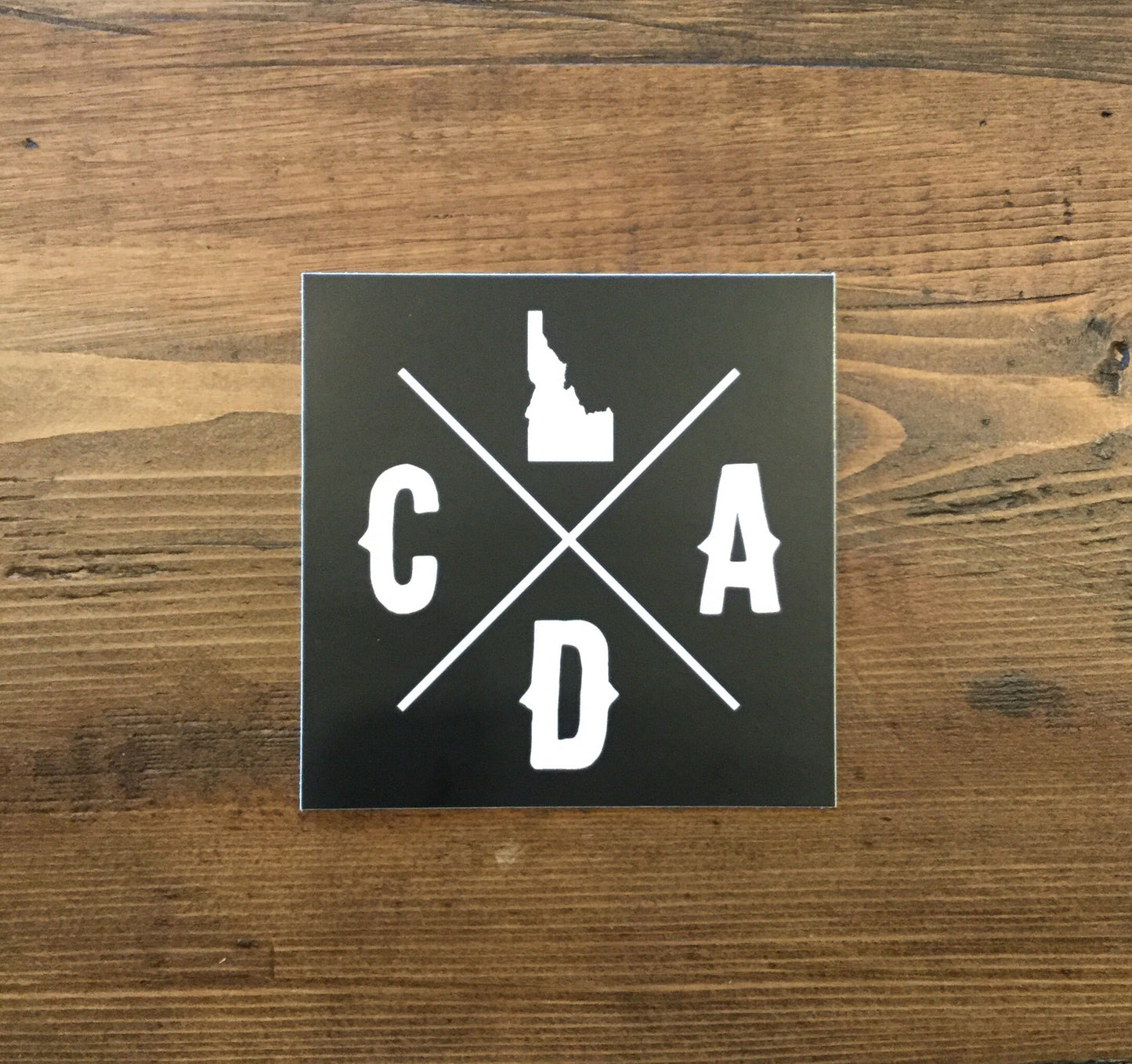 Bold CDA Idaho Logo Square Sticker