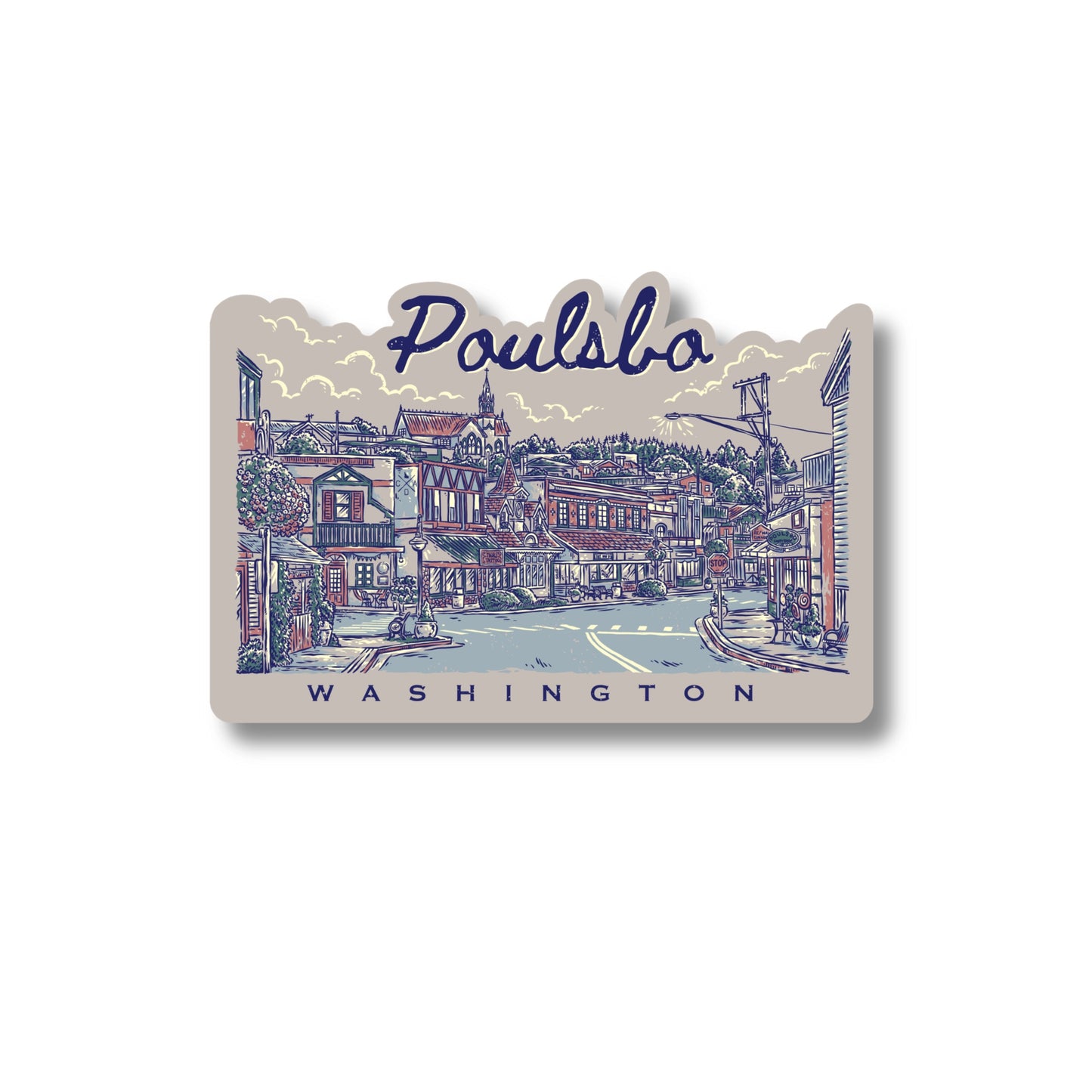 Poulsbo Washington Sticker