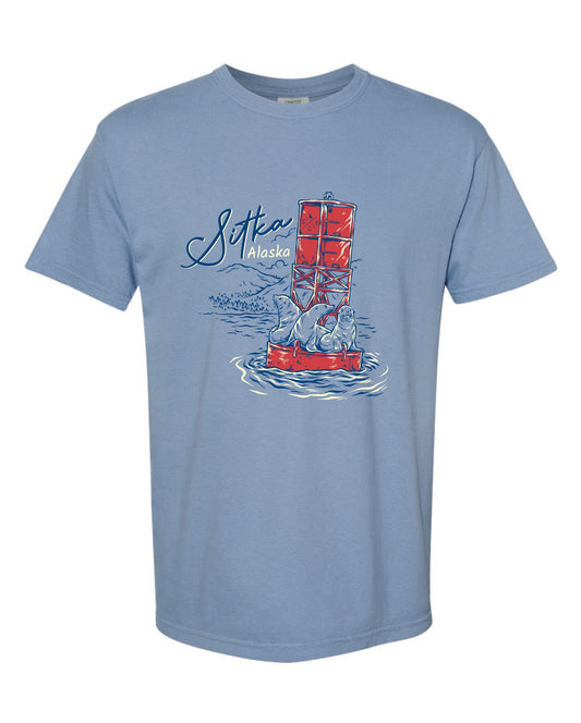 Sitka Alaska Red Buoy Tee