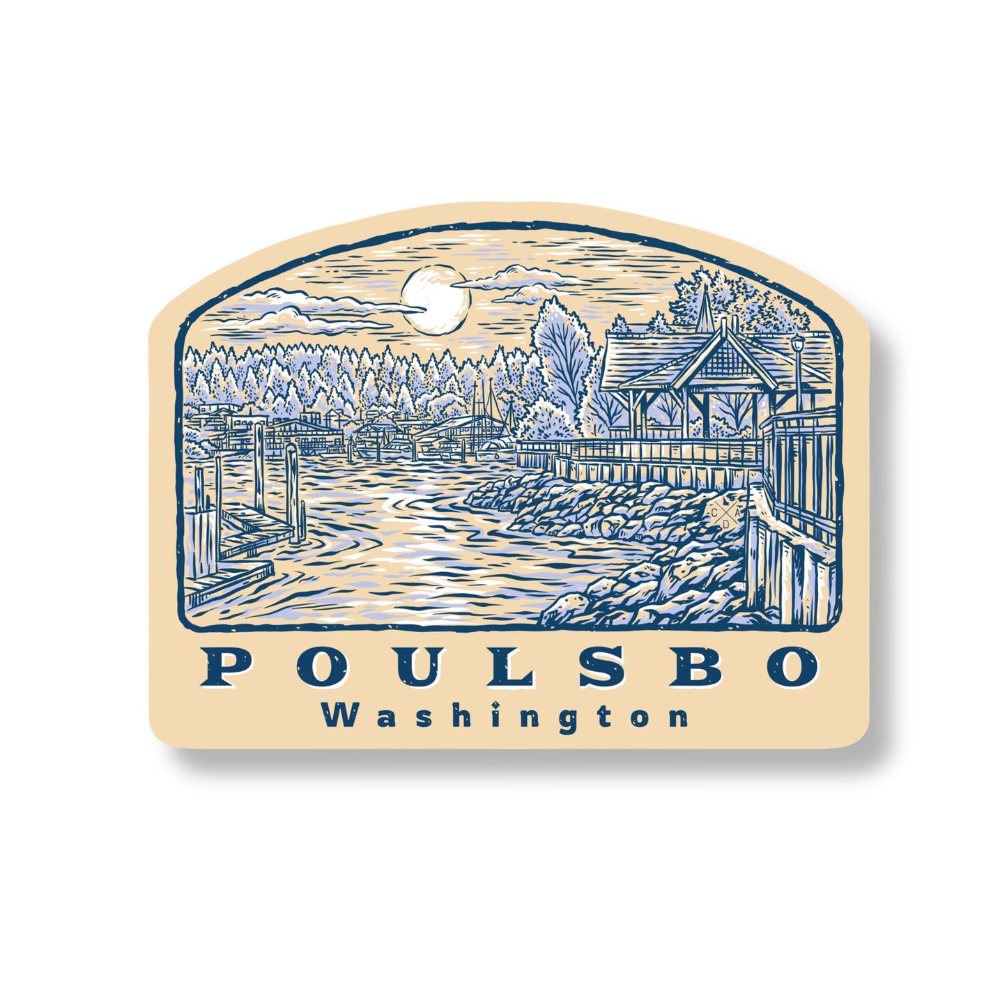 Poulsbo Liberty Bay Sticker