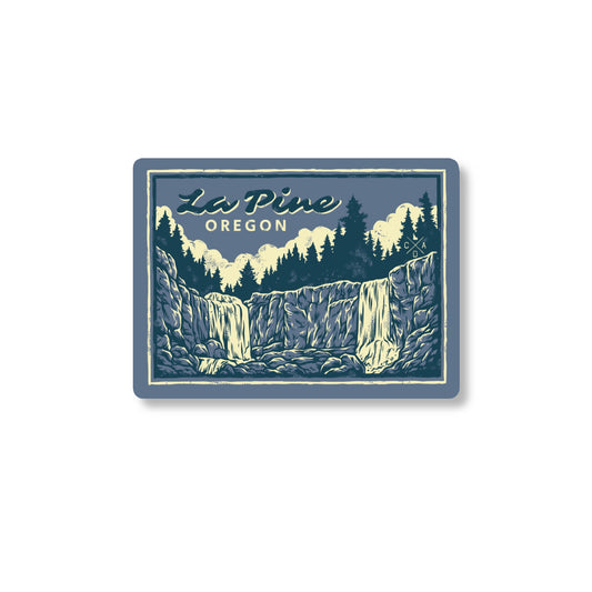 Paulina Falls Oregon Sticker