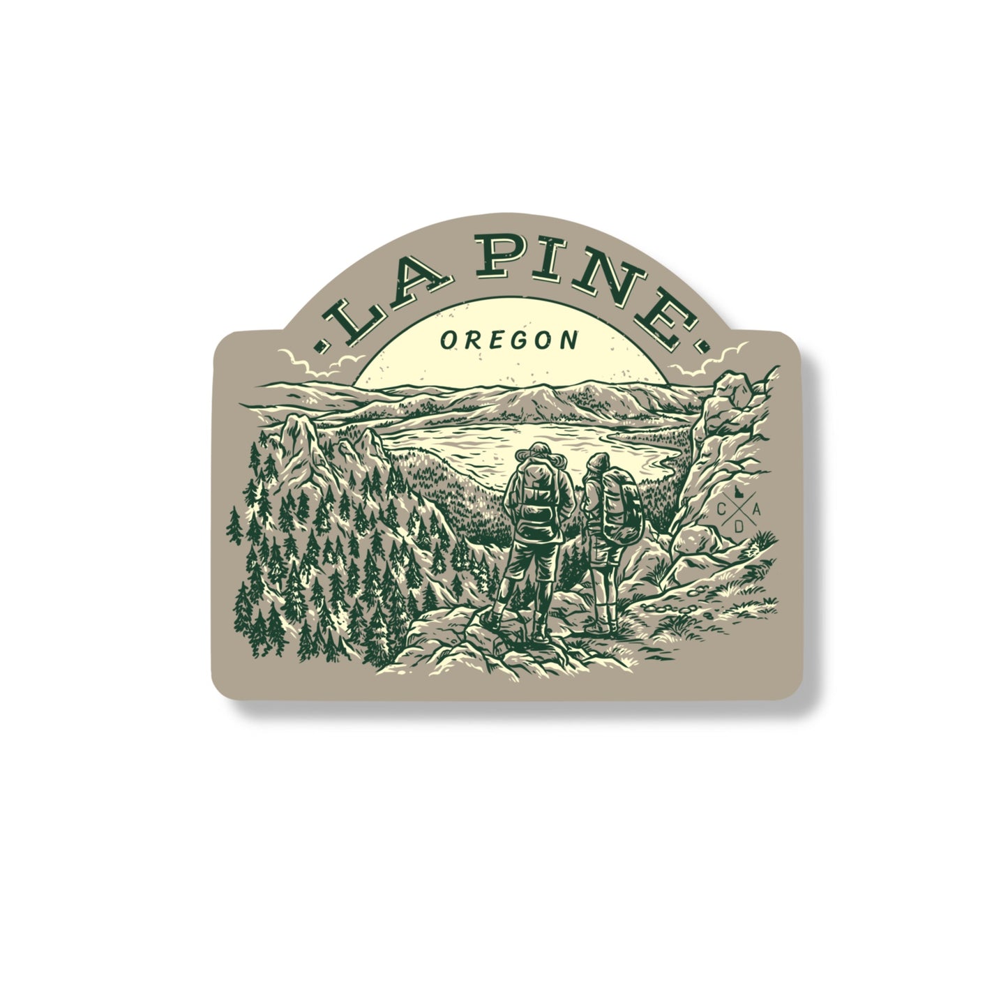 La Pine Hiking Sticker