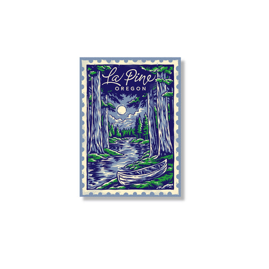 La Pine Oregon Stamp Sticker