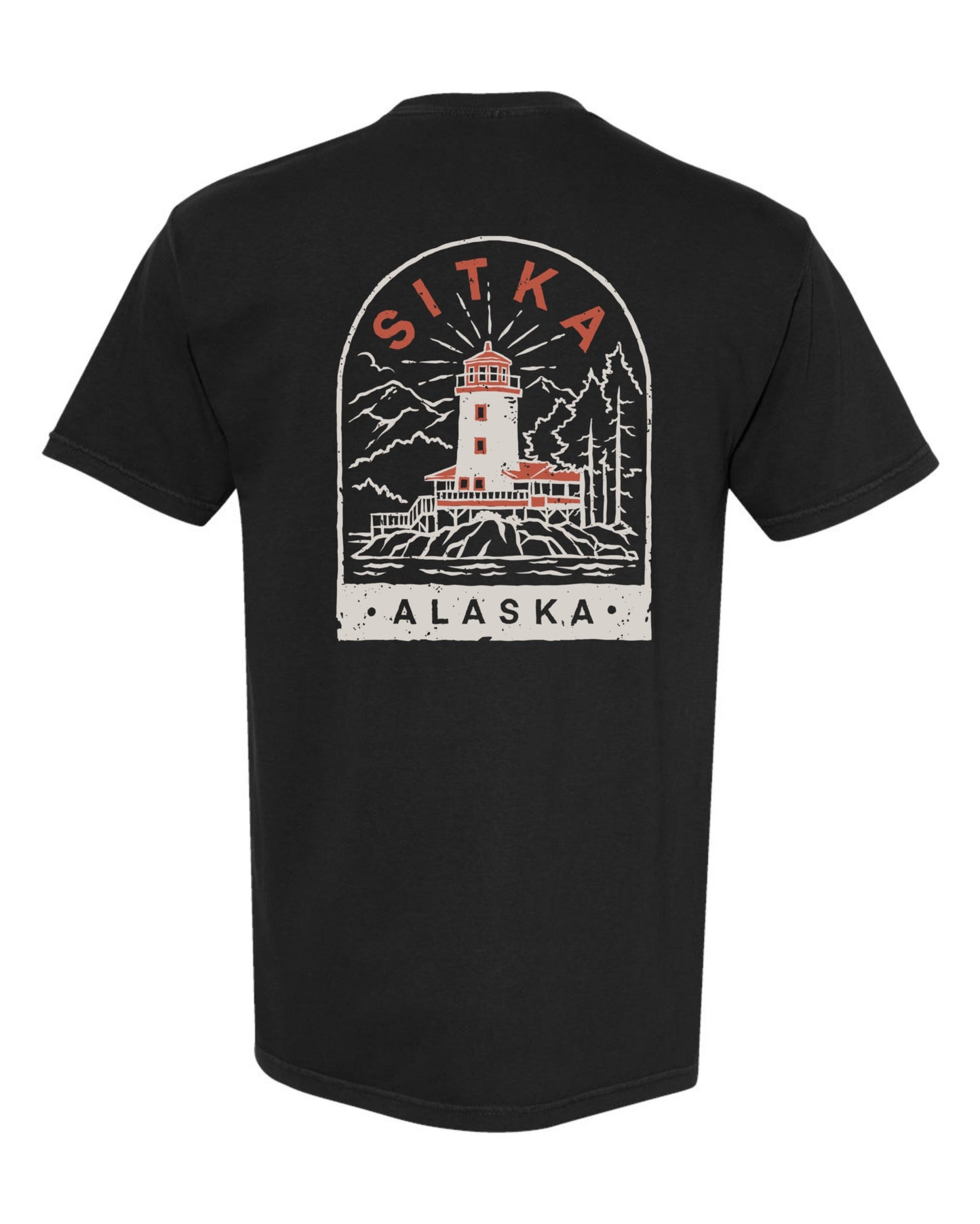 Rugged Sitka Lighthouse Tee