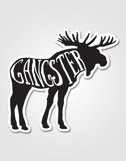 Gangster Moose Sticker