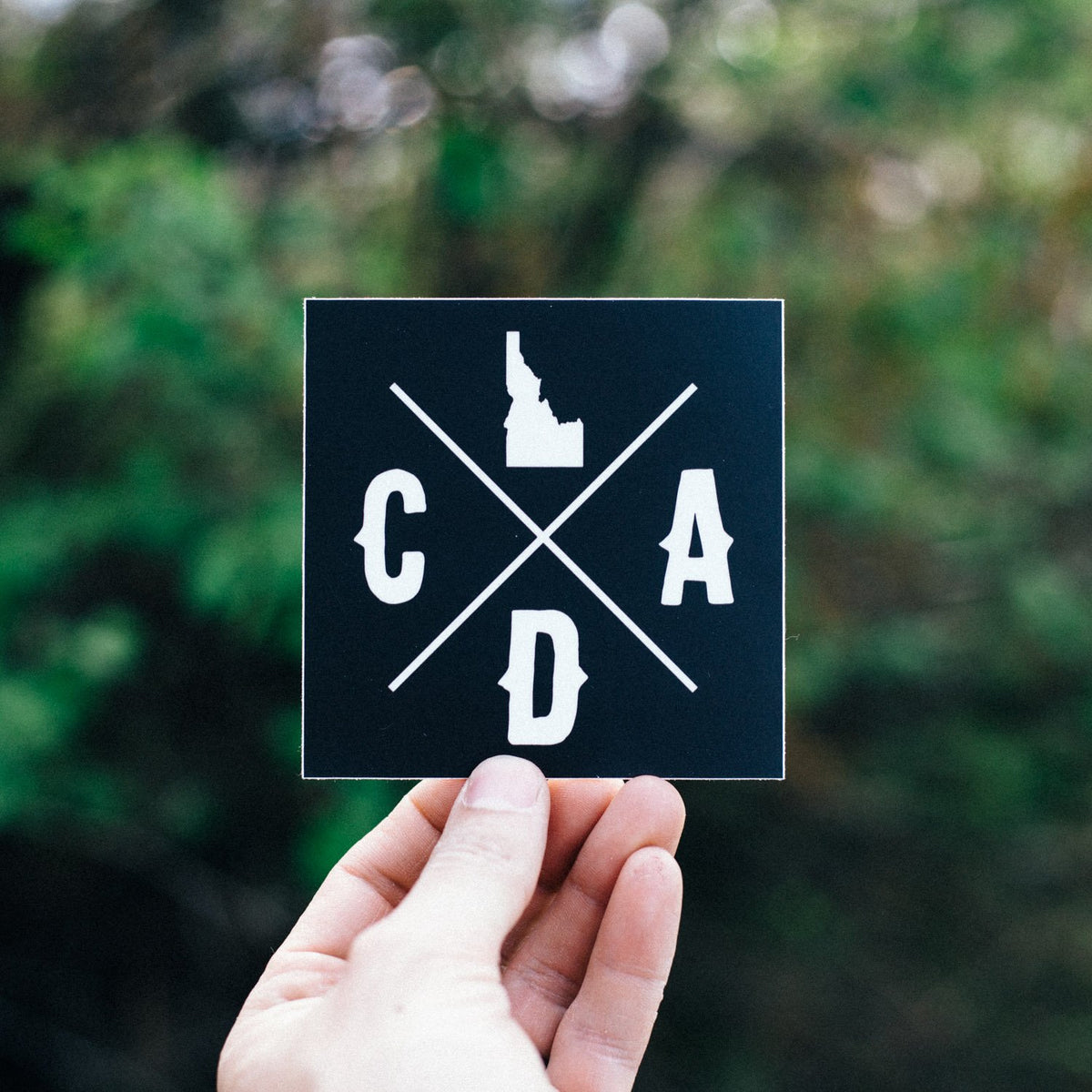 Bold CDA Idaho Logo Square Sticker