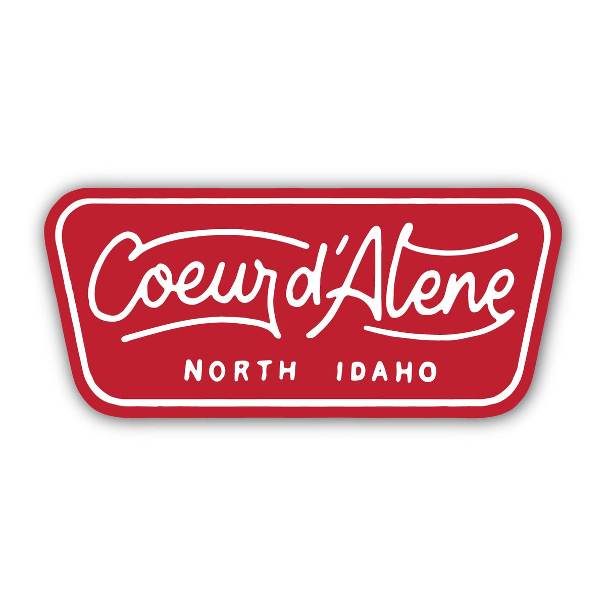 Classy Coeur d'Alene North Idaho Sticker