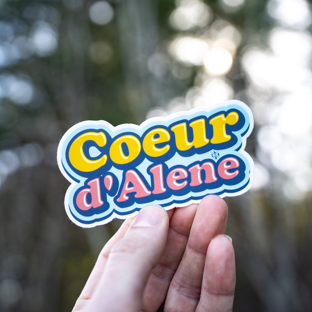 Coeur d'Alene Bubble Gum Sticker