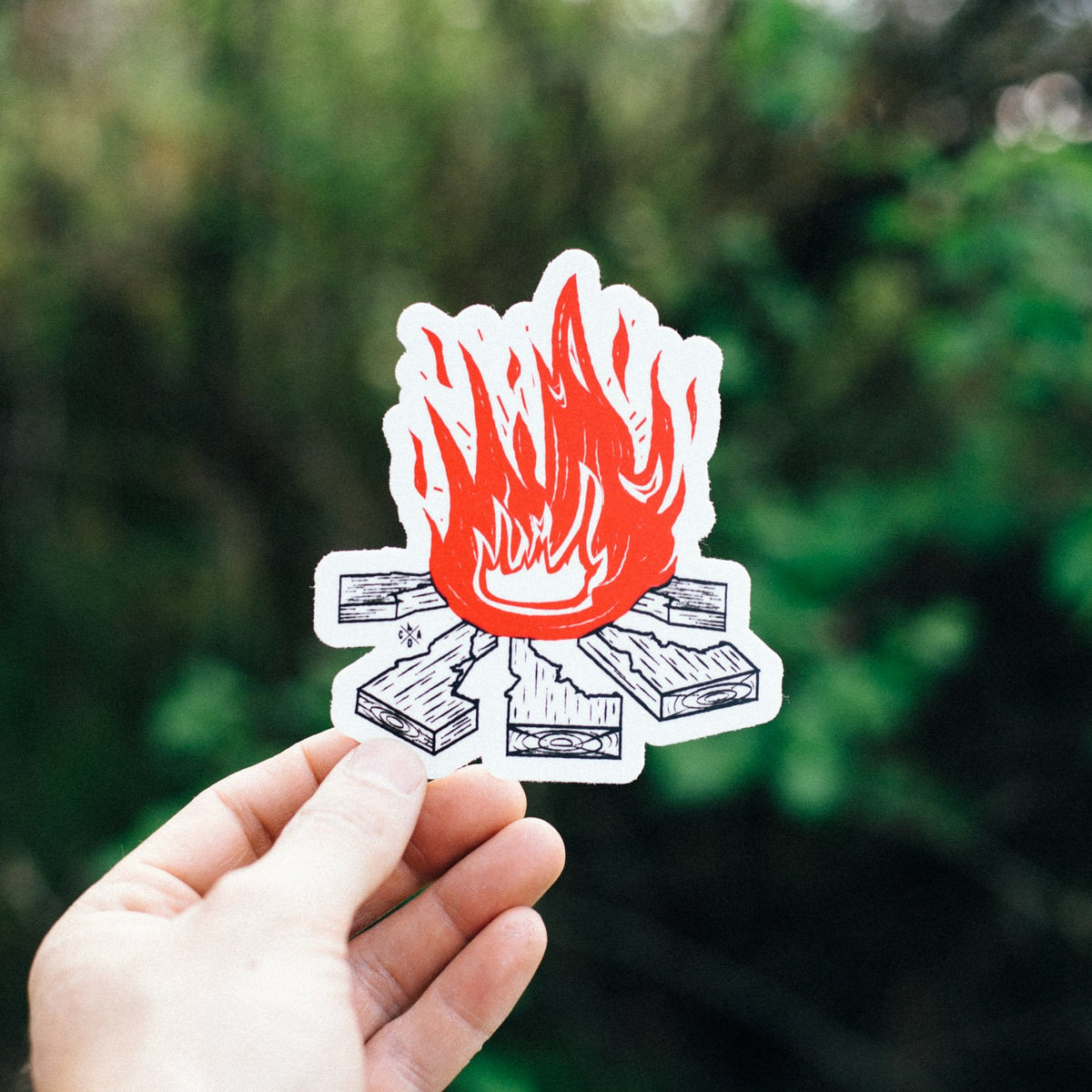 Idaho Campfire sticker