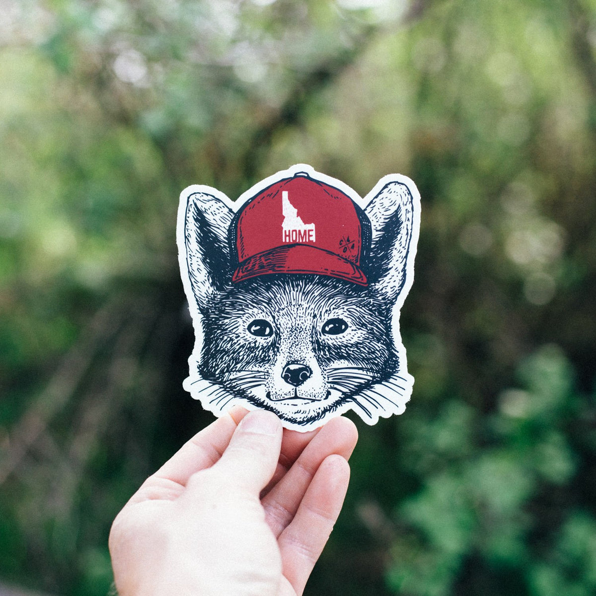 Idaho Home Fox Sticker
