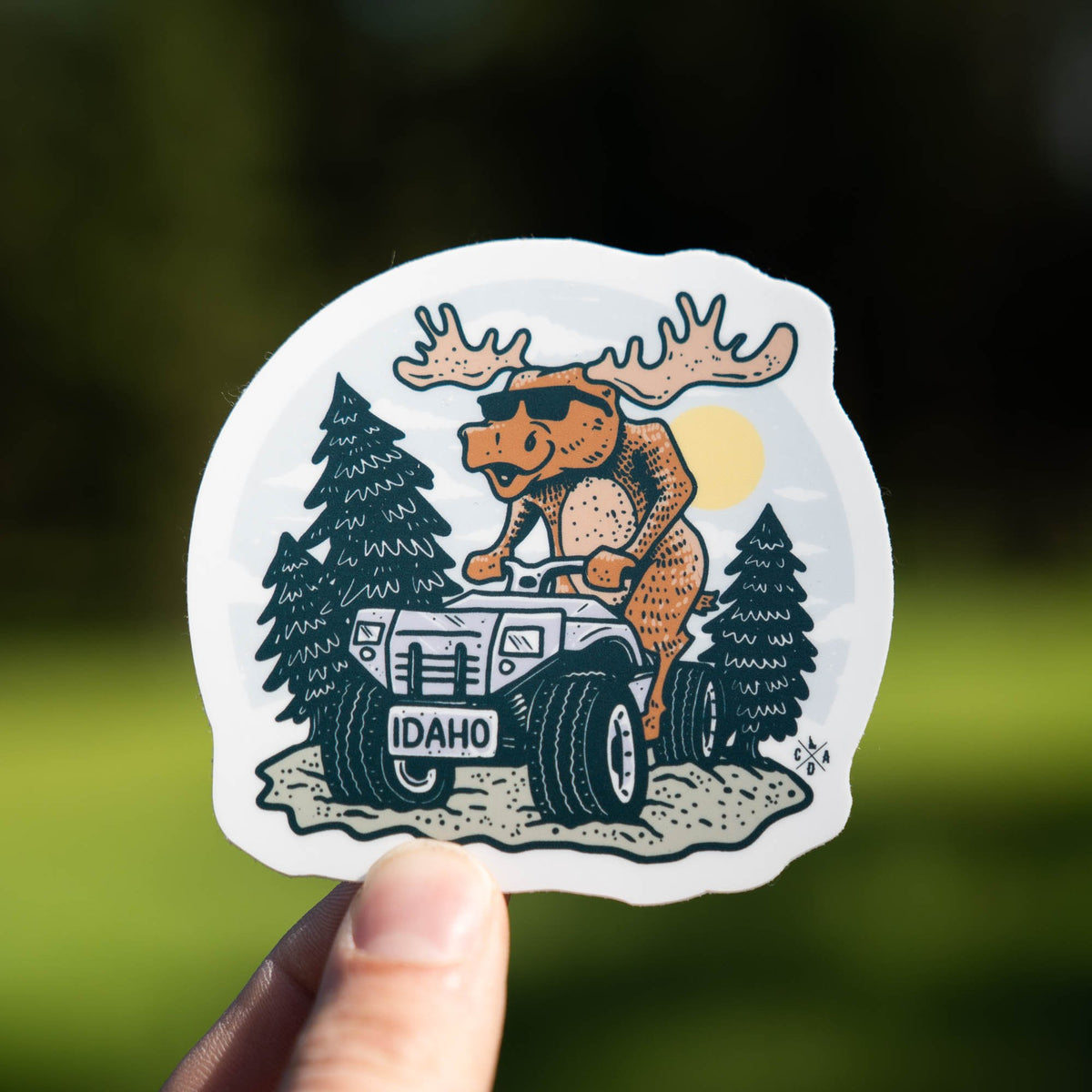 Idaho ATV Moose Sticker